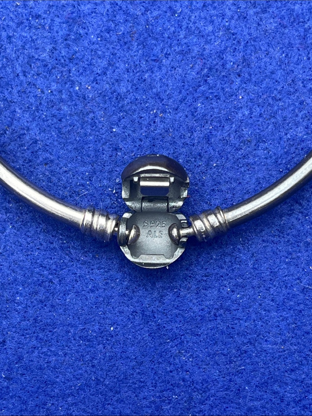 Pandora Oxidized Silver Bangle Bracelet - Picture 5 of 5